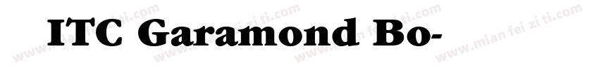 下载 ITC Garamond Bo字体转换